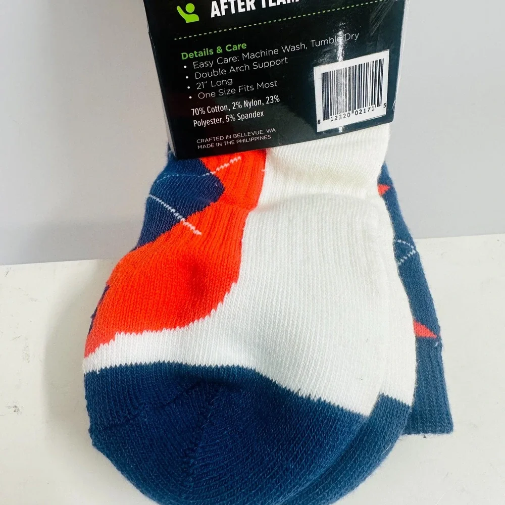 Fivelo Warmer, Brighter, Louder Argyle Knee Socks Multicolor One Size NWT‎
